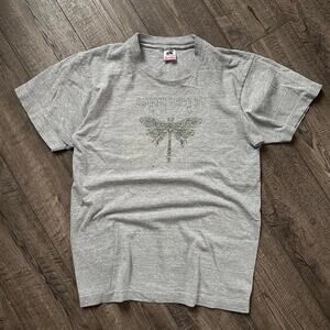 Epic Rare Vintage 90s Gemini Program Butterfly Band Tee Tattoo Goth Shirt